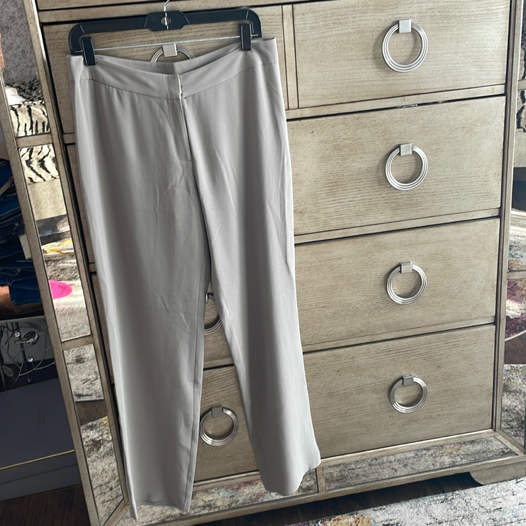 Eileen Fisher Silk Georgette Crepe Pants, Size S, New